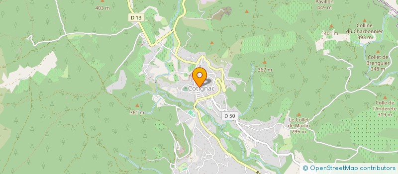 localisation de l'entreprise MONSIEUR ANDRE BENEVENTI  COTIGNAC