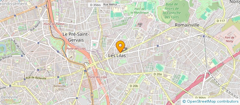 localisation de l'entreprise MONSIEUR ANDRE BENHAMOU à LES LILAS