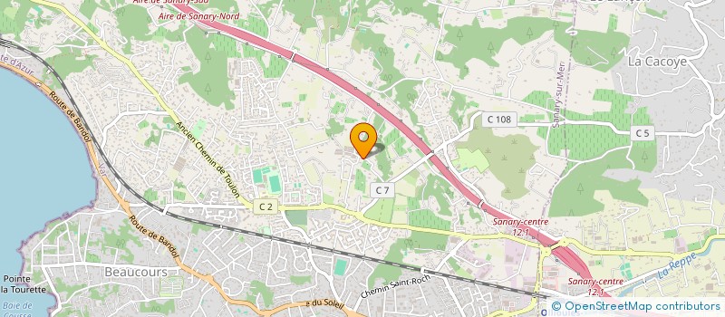 localisation de l'entreprise MONSIEUR ANDRE BERENGER  SANARY-SUR-MER