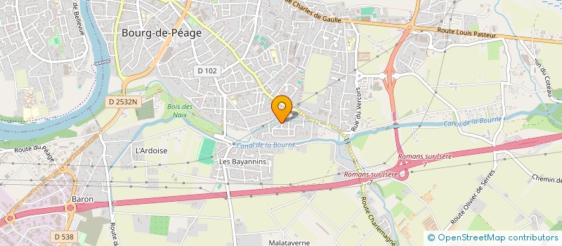 localisation de l'entreprise MONSIEUR ANDRE BERGER  BOURG-DE-PEAGE