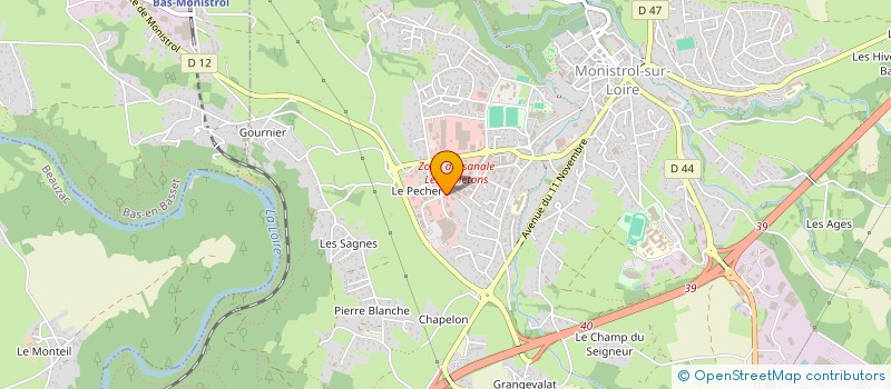 localisation de l'entreprise MONSIEUR ANDRE BERGER  MONISTROL-SUR-LOIRE