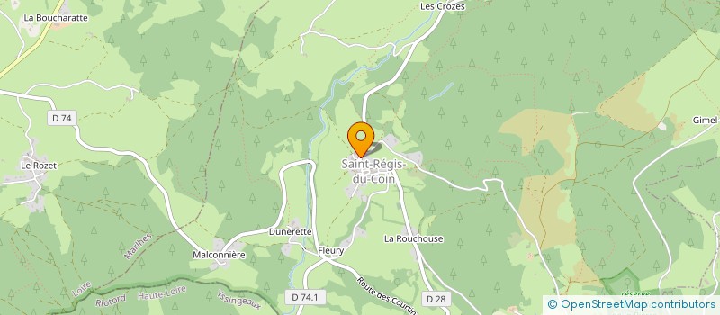 localisation de l'entreprise MONSIEUR ANDRE BERGER  SAINT-GENEST-MALIFAUX