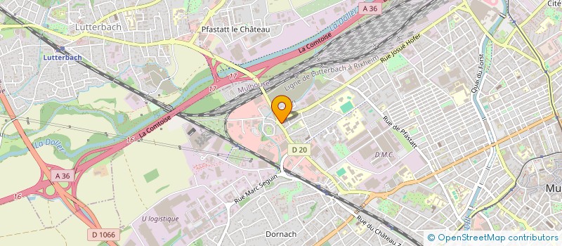 localisation de l'entreprise MONSIEUR ANDRE BERGER  MULHOUSE