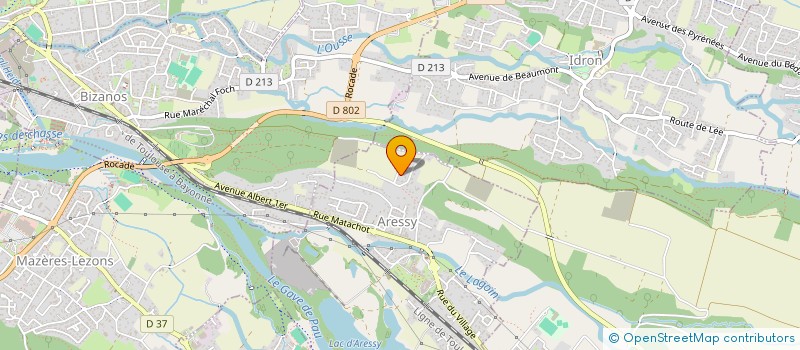 localisation de l'entreprise MONSIEUR ANDRE BERGERET  ARESSY