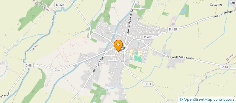 localisation de l'entreprise MONSIEUR ANDRE BERGES à LHERM