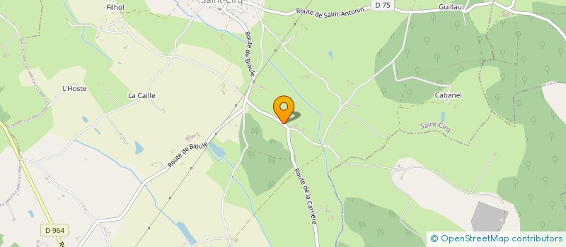 localisation de l'entreprise MONSIEUR ANDRE BERGON  SAINT-CIRQ