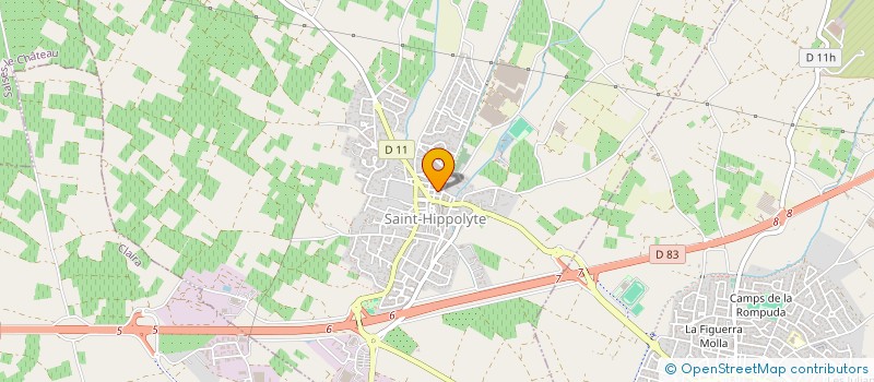 localisation de l'entreprise MONSIEUR ANDRE BERNADOY  SAINT-HIPPOLYTE