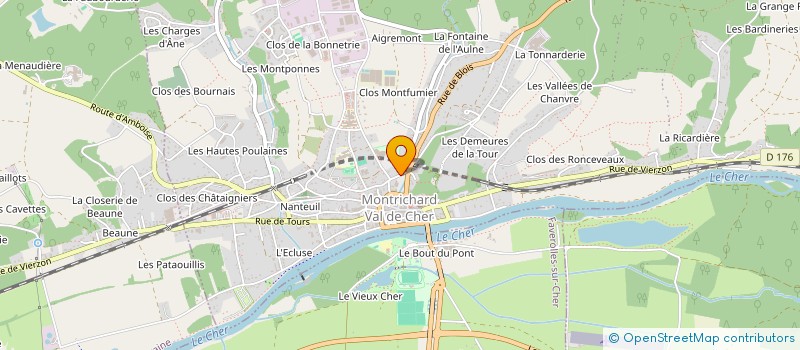 localisation de l'entreprise MONSIEUR ANDRE BERNARD  MONTRICHARD-VAL-DE-CHER