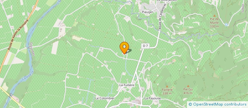 localisation de l'entreprise MONSIEUR ANDRE BERNARD  GIGONDAS