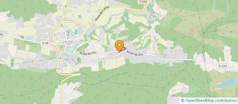 localisation de l'entreprise MONSIEUR ANDRE BERNARD à LE VAL