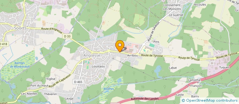 localisation de l'entreprise MONSIEUR ANDRE BERNARD EXPOSITO  ANGRESSE