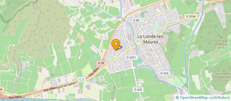 localisation de l'entreprise MONSIEUR ANDRE BERNARDINI  LA LONDE-LES-MAURES