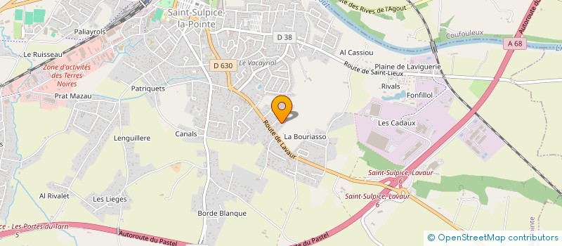 localisation de l'entreprise MONSIEUR ANDRE BERNARDINI à SAINT-SULPICE-LA-POINTE