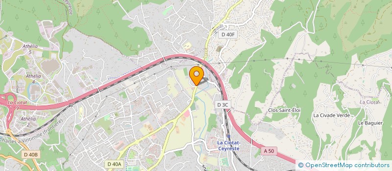 localisation de l'entreprise MONSIEUR ANDRE BERNHARD  LA CIOTAT