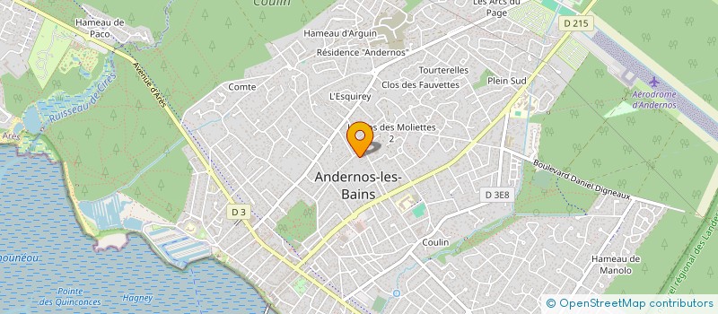 localisation de l'entreprise MONSIEUR ANDRE BERTHELOT à ANDERNOS-LES-BAINS
