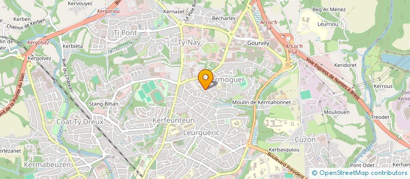 localisation de l'entreprise MONSIEUR ANDRE BERTHOU à QUIMPER