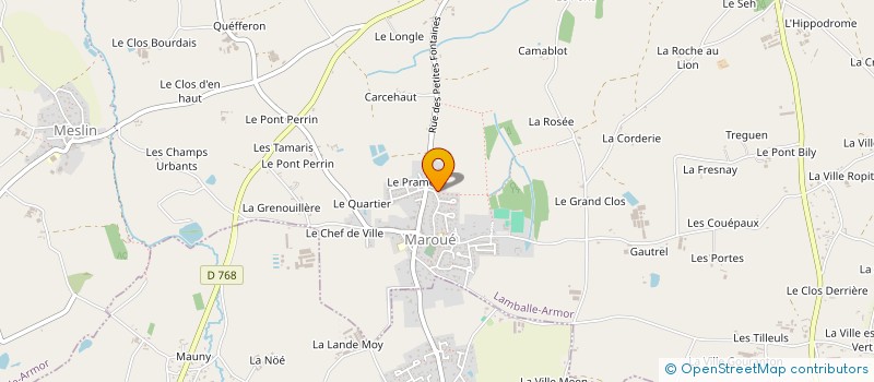 localisation de l'entreprise MONSIEUR ANDRE BERTIN HAUTECOEUR à LAMBALLE-ARMOR