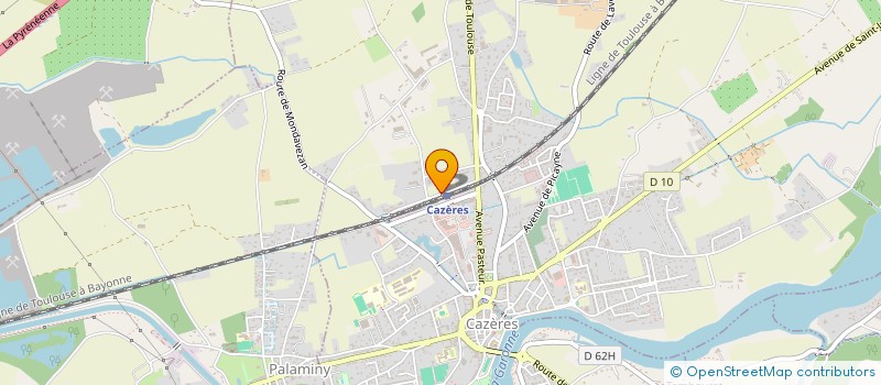 localisation de l'entreprise MONSIEUR ANDRE BEYNE  CAZERES