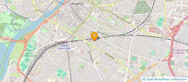 localisation de l'entreprise MONSIEUR ANDRE BIDAULT à ANGERS