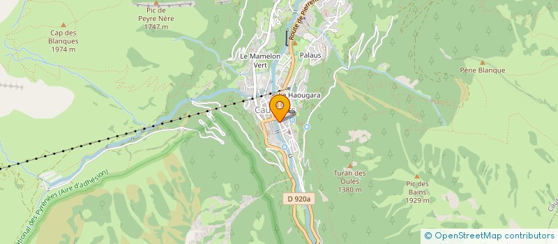 localisation de l'entreprise MONSIEUR ANDRE BIDEGARRAY à CAUTERETS