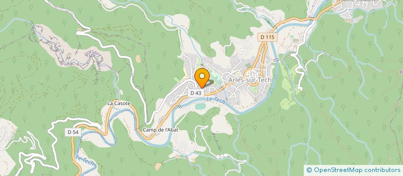 localisation de l'entreprise MONSIEUR ANDRE BIDINGER  ARLES-SUR-TECH