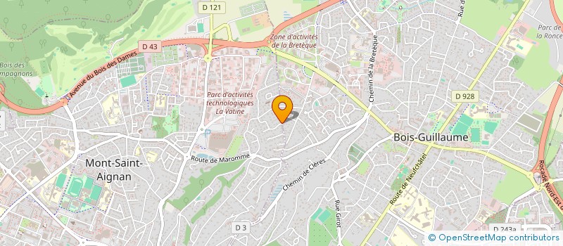 localisation de l'entreprise MONSIEUR ANDRE BIGAUD à BOIS-GUILLAUME