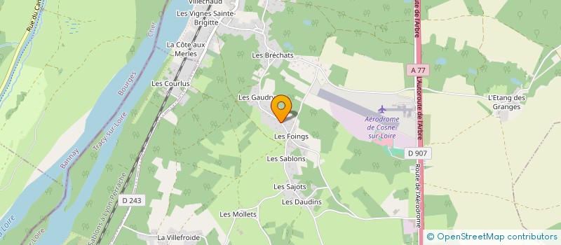 localisation de l'entreprise MONSIEUR ANDRE BILLET à COSNE-COURS-SUR-LOIRE