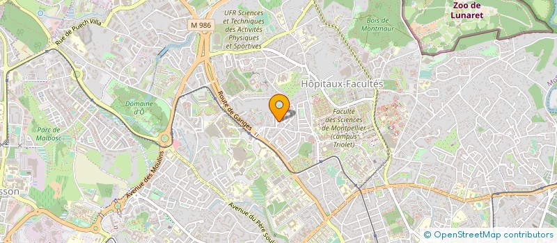 localisation de l'entreprise MONSIEUR ANDRE BIZOT à MONTPELLIER