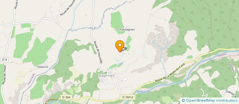 localisation de l'entreprise MONSIEUR ANDRE BLANC  VALERNES