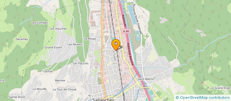 localisation de l'entreprise MONSIEUR ANDRE BLANC  SALLANCHES