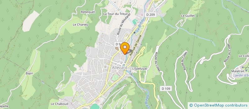 localisation de l'entreprise MONSIEUR ANDRE BLANC  ALLEVARD