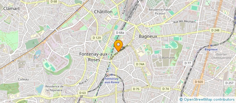 localisation de l'entreprise MONSIEUR ANDRE BLANCHET à FONTENAY-AUX-ROSES