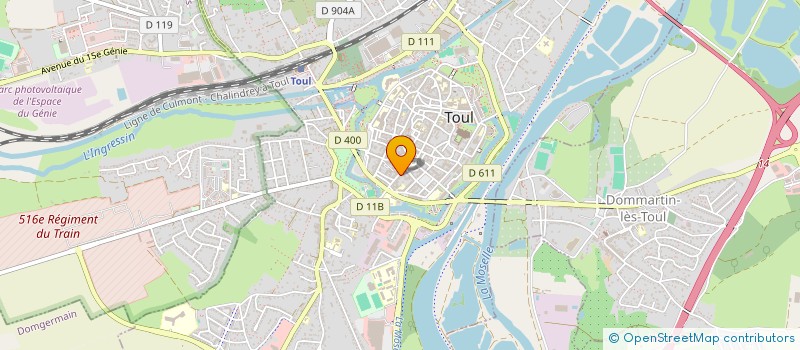 localisation de l'entreprise MONSIEUR ANDRE BLANPIN  TOUL