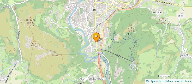localisation de l'entreprise MONSIEUR ANDRE BLANS à LOURDES