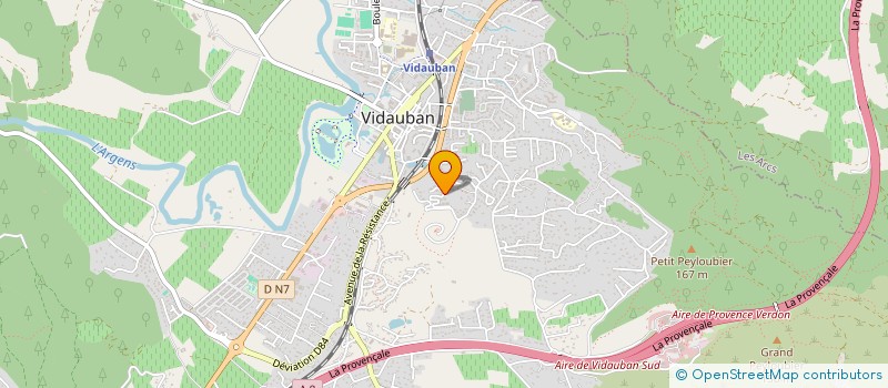 localisation de l'entreprise MONSIEUR ANDRE BLIN à VIDAUBAN