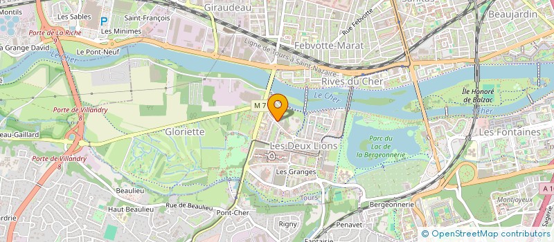 localisation de l'entreprise MONSIEUR ANDRE BLONDE  TOURS