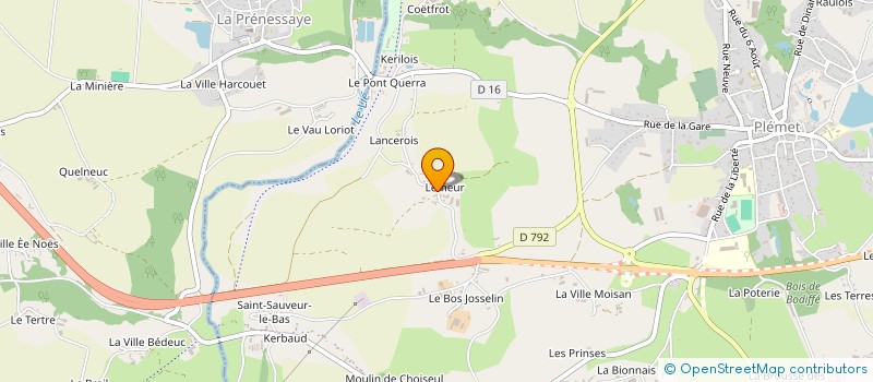localisation de l'entreprise MONSIEUR ANDRE BLOUIN à PLEMET