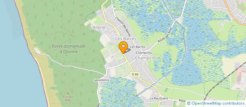 localisation de l'entreprise MONSIEUR ANDRE BODIN à LES SABLES D'OLONNE