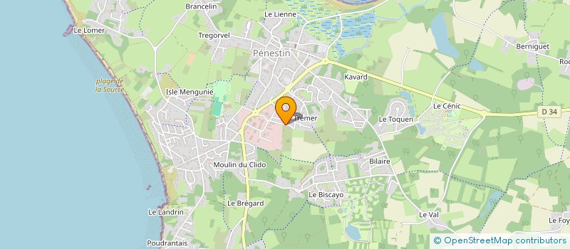 localisation de l'entreprise MONSIEUR ANDRE BOEFFARD  PENESTIN