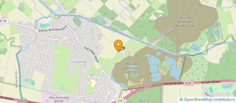 localisation de l'entreprise MONSIEUR ANDRE BOGAERT  LALLAING