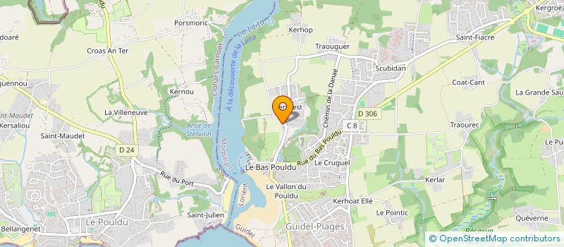 localisation de l'entreprise MONSIEUR ANDRE BOMIN à GUIDEL