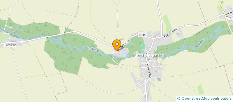 localisation de l'entreprise MONSIEUR ANDRE BONDUELLE  MONCHY-LAGACHE