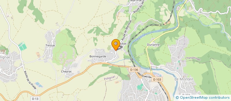 localisation de l'entreprise MONSIEUR ANDRE BONILLO  POLIGNAC