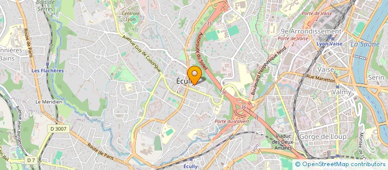 localisation de l'entreprise MONSIEUR ANDRE BONIN  ECULLY