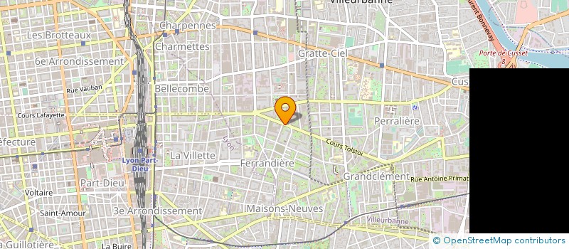 localisation de l'entreprise MONSIEUR ANDRE BONNAMY  VILLEURBANNE