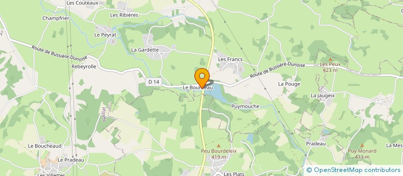 localisation de l'entreprise MONSIEUR ANDRE BONNAUD à VILLARD