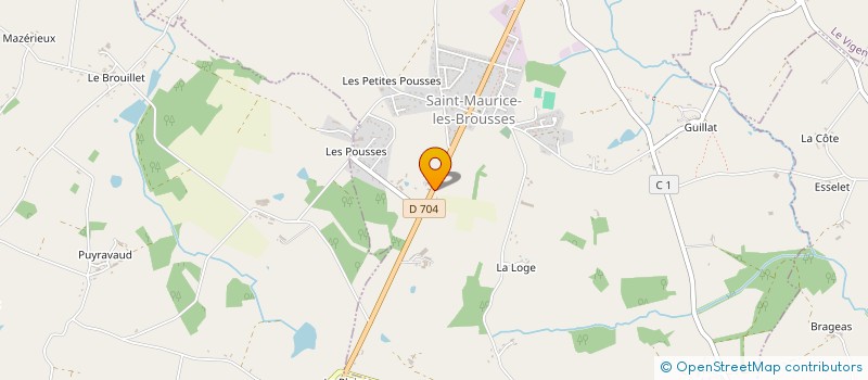 localisation de l'entreprise MONSIEUR ANDRE BONNAUD à SAINT-MAURICE-LES-BROUSSES