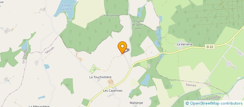 localisation de l'entreprise MONSIEUR ANDRE BONNET  SAURAIS