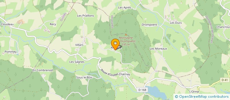 localisation de l'entreprise MONSIEUR ANDRE BONNETAIN  MONTMELARD