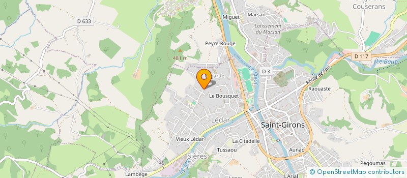 localisation de l'entreprise MONSIEUR ANDRE BONZOM à SAINT-GIRONS